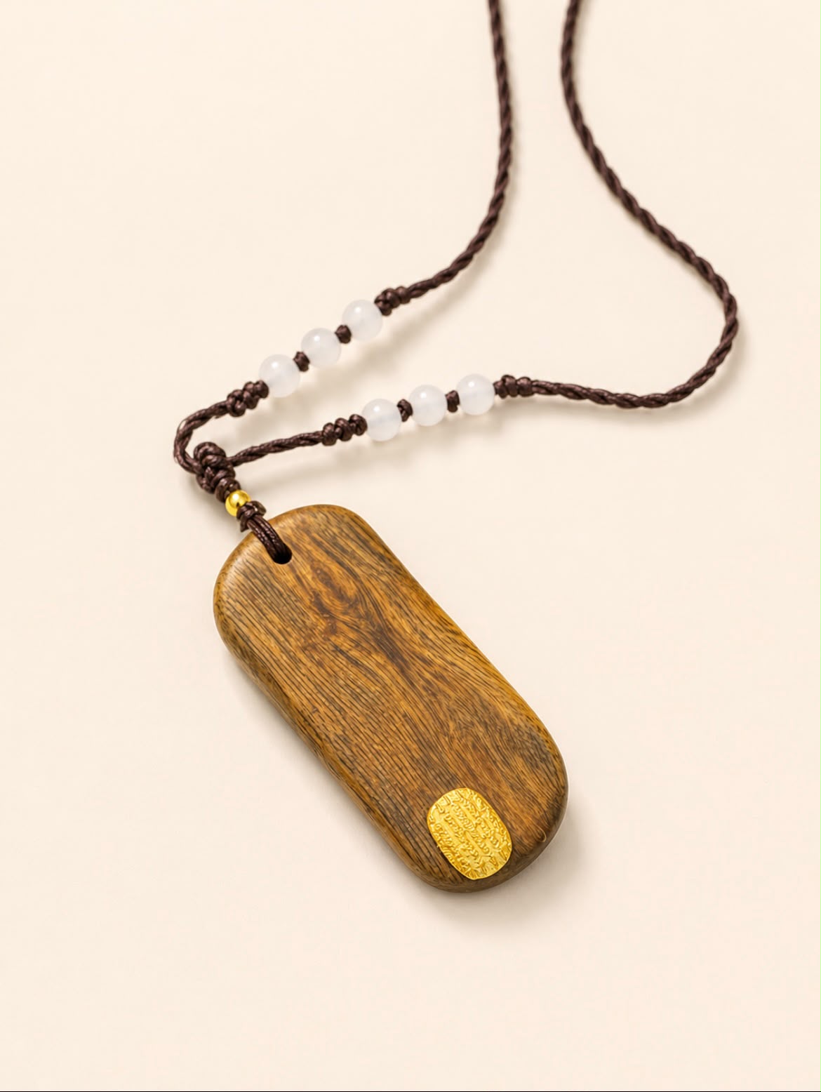 Om Mani Padme Hum mantra agarwood pendant (Only One Piece)